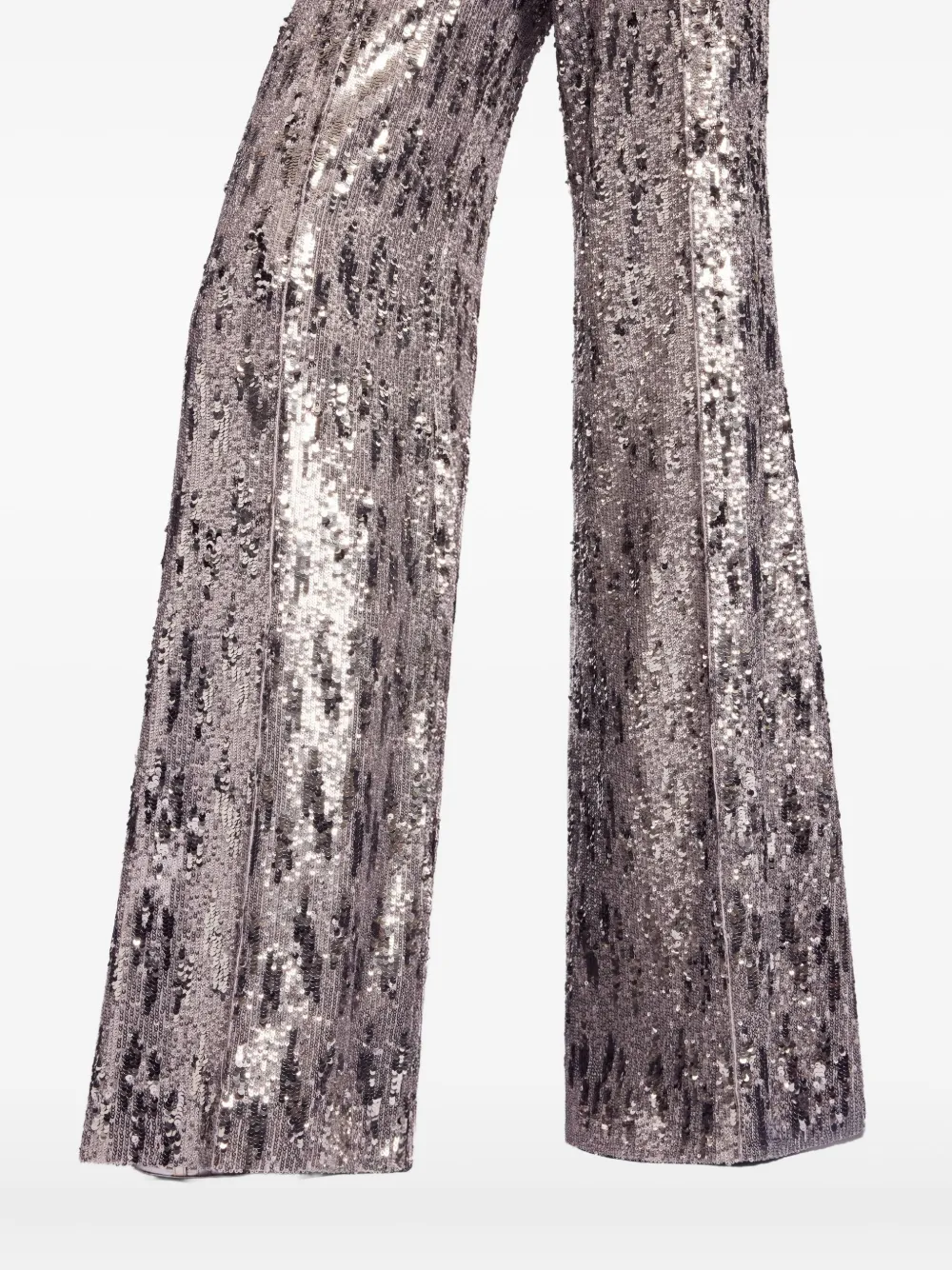 Elie Saab Sequin-embellished Pants In Silver