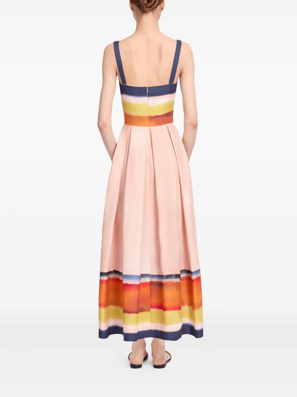 Elie Saab Midi-jurk met print - Roze
