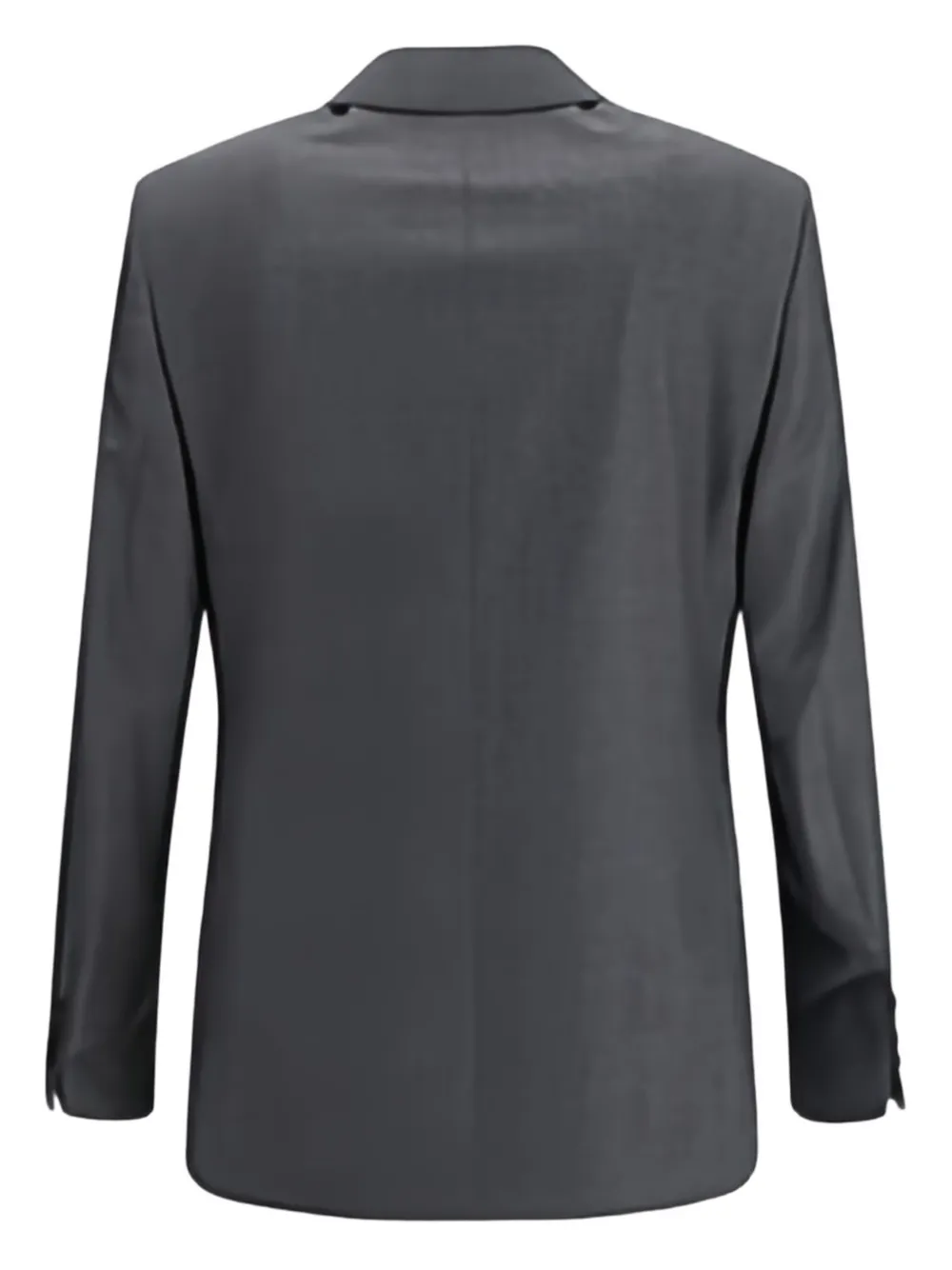 Ami Alexandre Mattiussi Ami Paris Men Double-breasted Virgin Wool Blazer In Gray