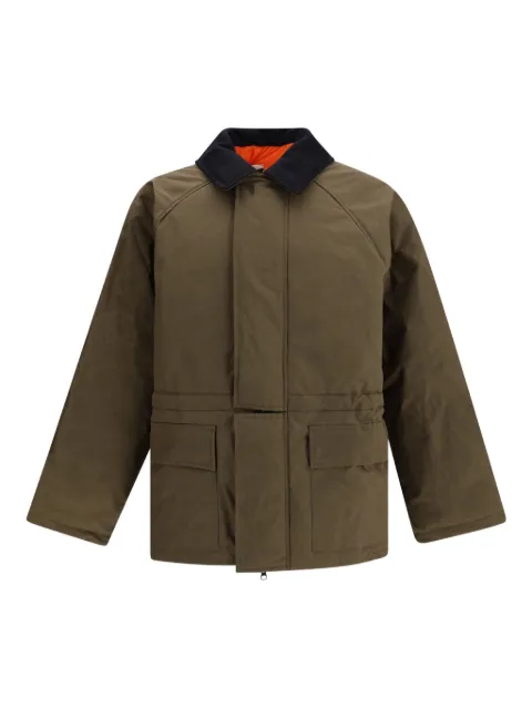 GR10K Parka matelassê com gola em veludo cotelê