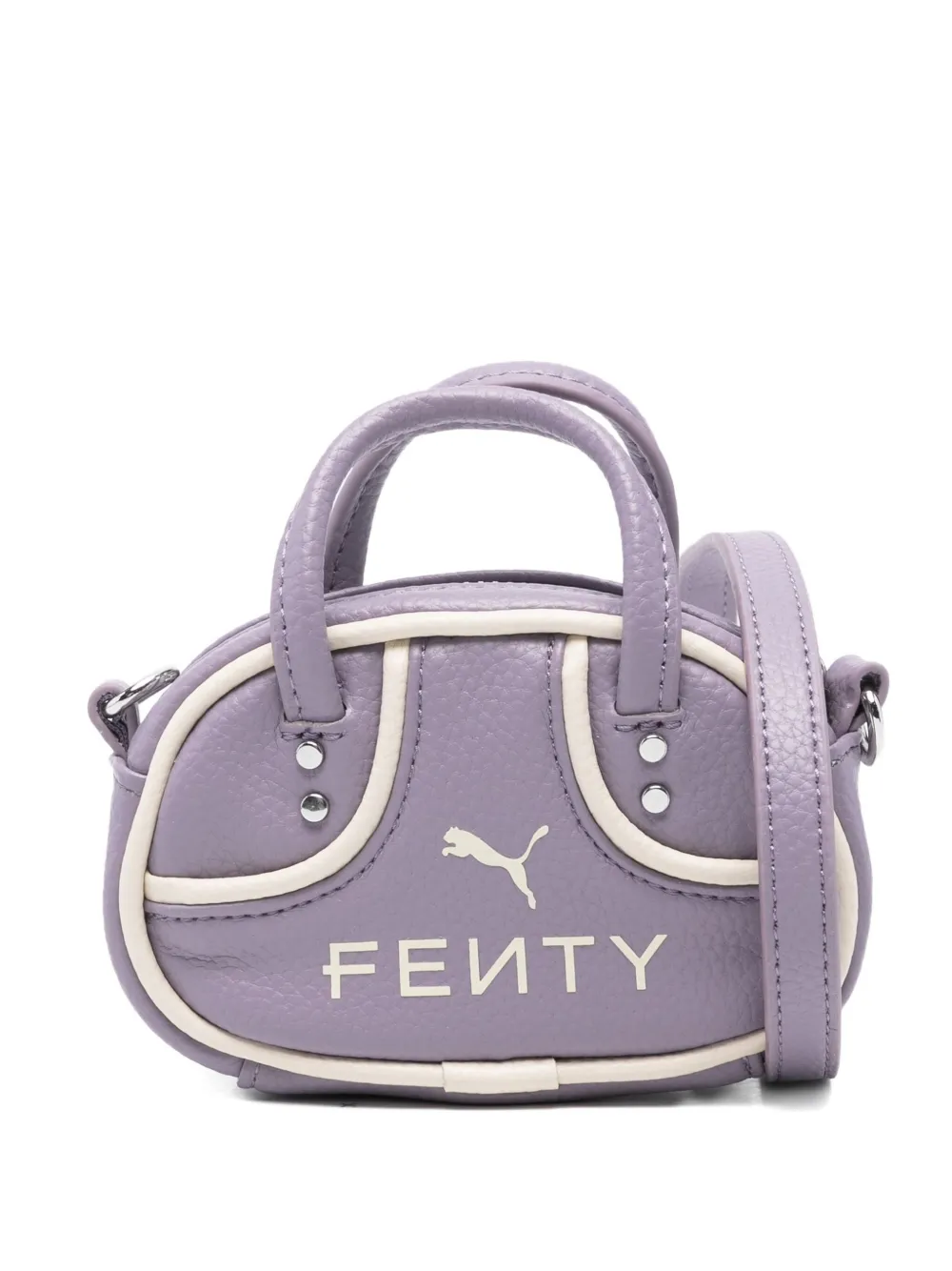 Fenty X Puma Leather Mini Bag In Purple