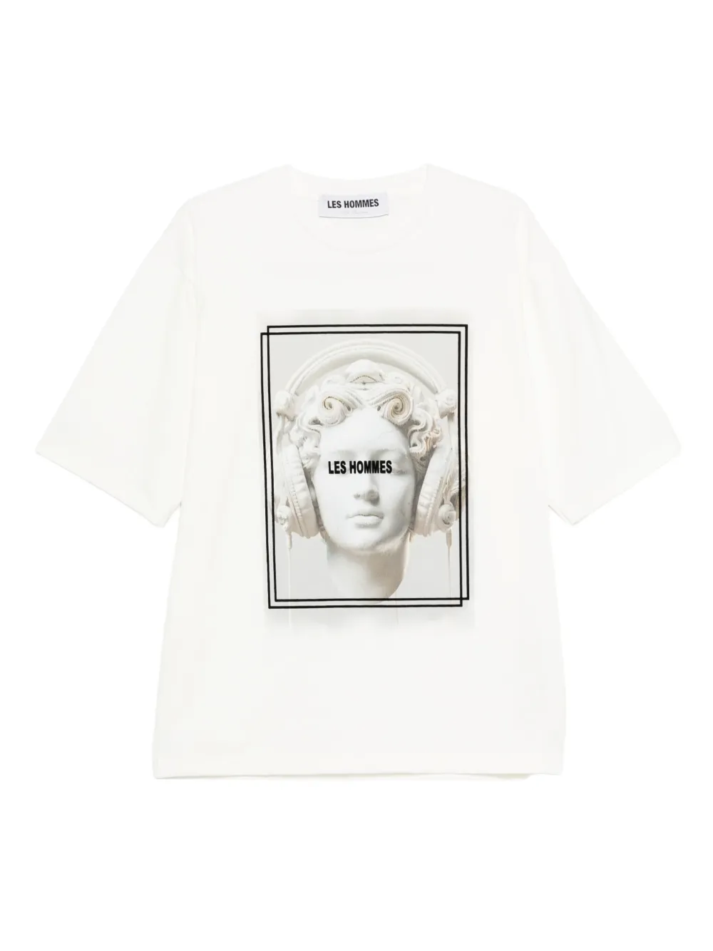 LES HOMMES graphic-print T-shirt | White | Image 1