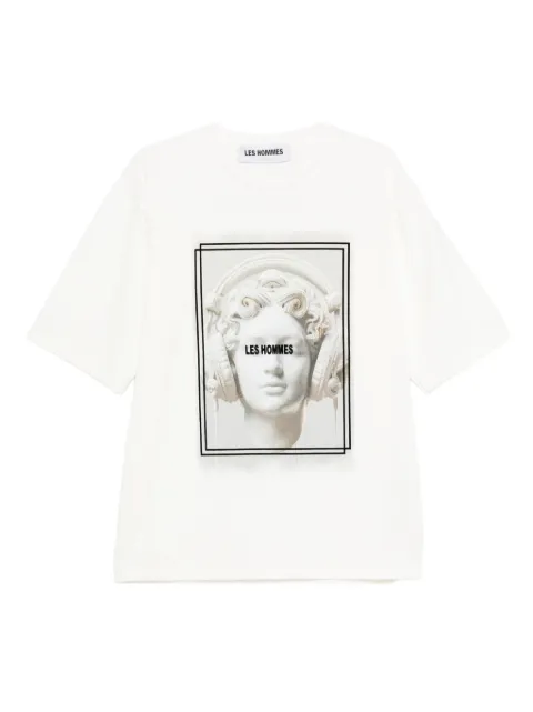LES HOMMES graphic-print T-shirt