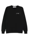LES HOMMES logo-print crew-neck sweatshirt - Black