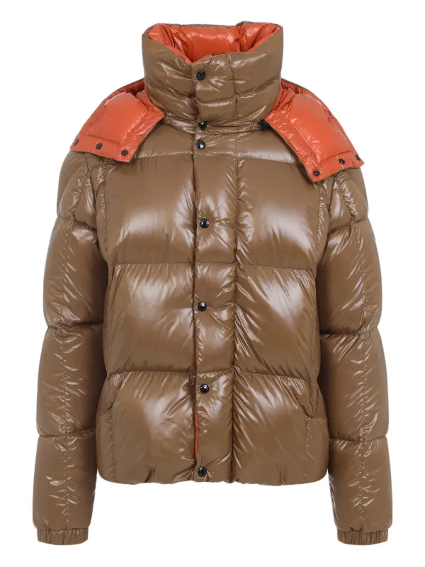 Moncler Jaqueta Parana Com Capuz | Marrom | FARFETCH BR