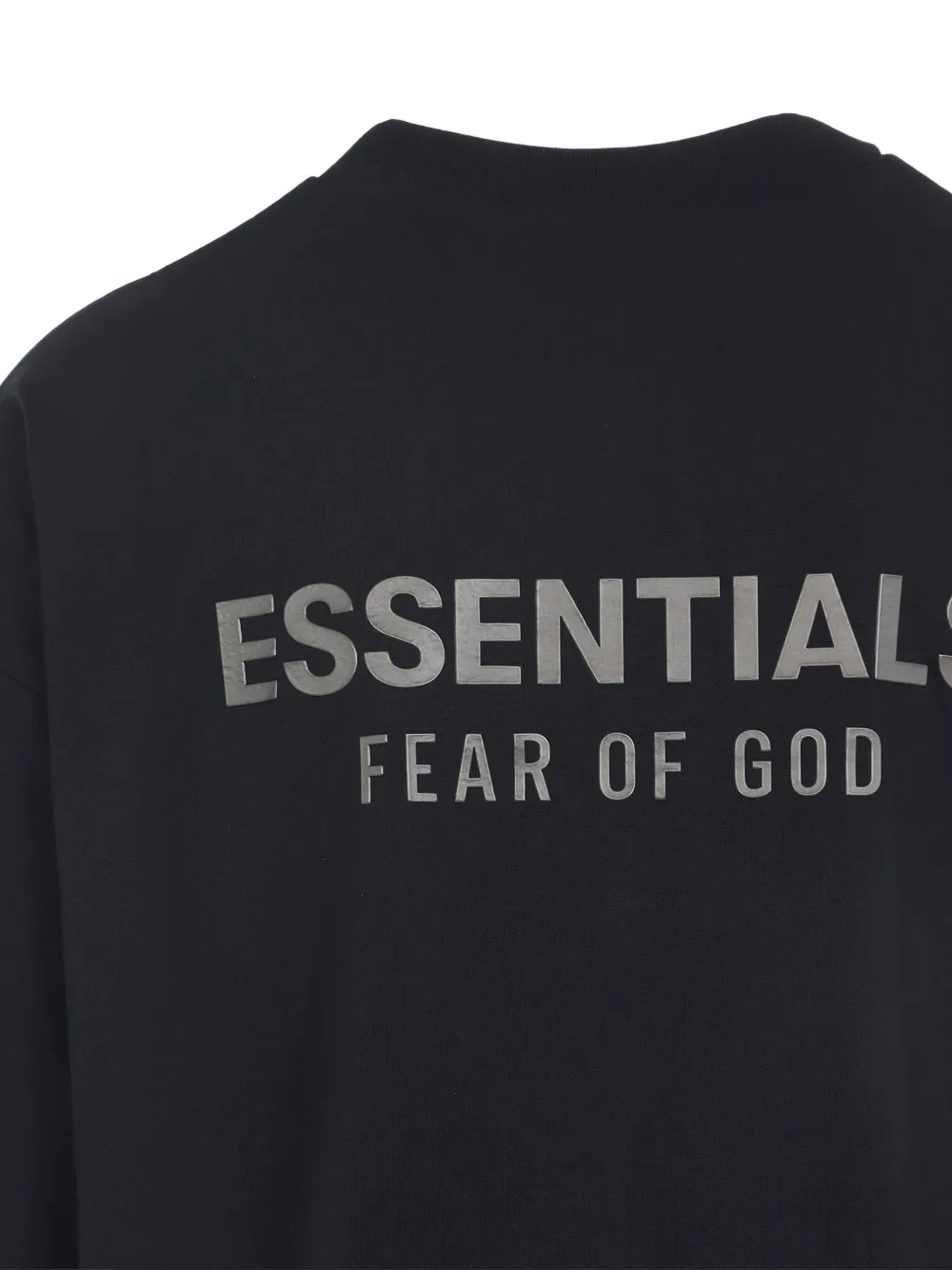 Essentials Logo-printed Long-sleeved T-shirt In Black