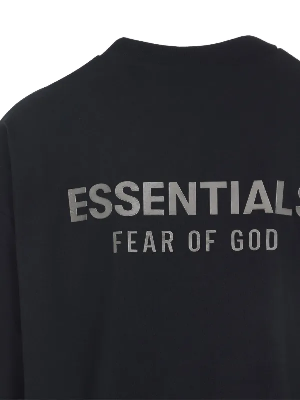 FEAR OF GOD ESSENTIALS ロゴ ロングTシャツ | ブラック | FARFETCH JP