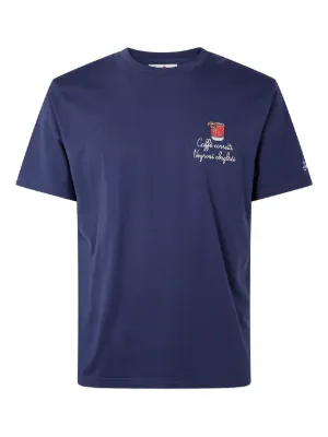 Ader Error logo-print cotton-blend t-shirt | Blue | FARFETCH