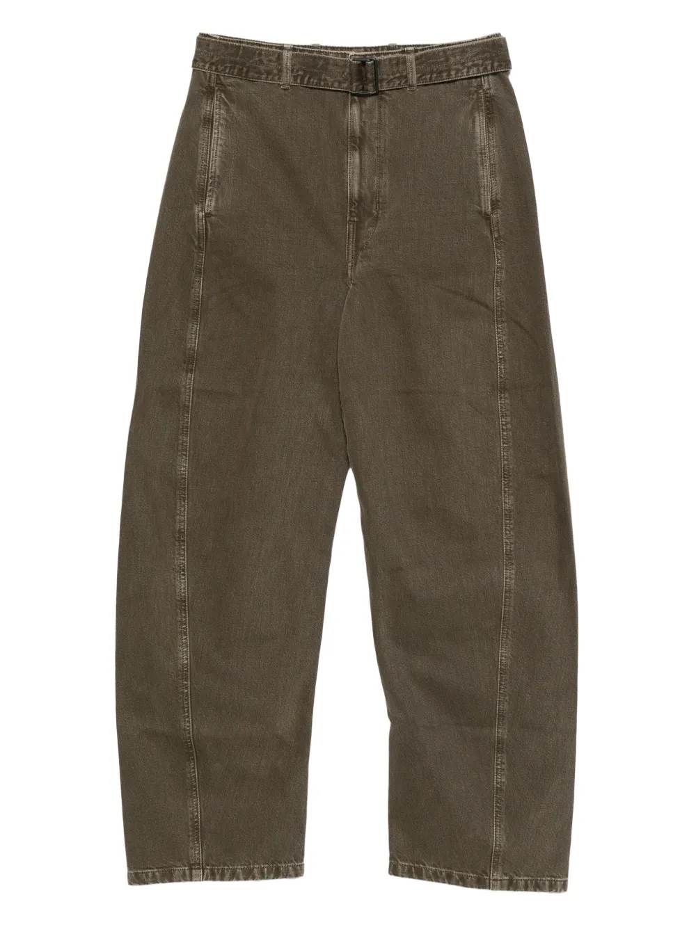 LEMAIRE belted panelled jeans | Green | Image 1
