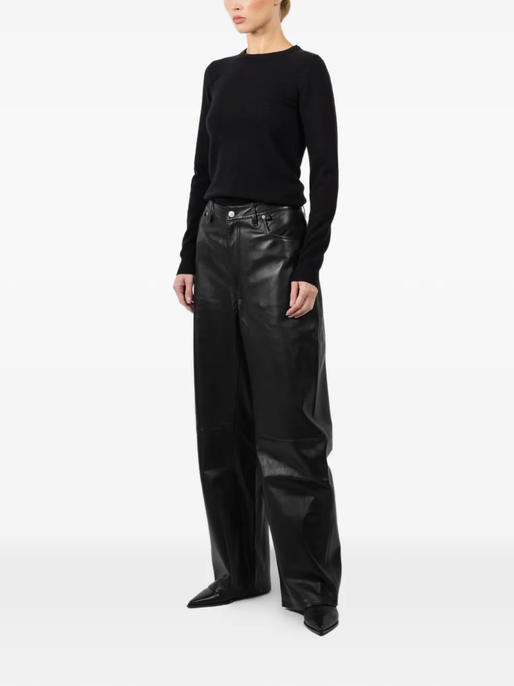  Ezr Button Trousers - Black 