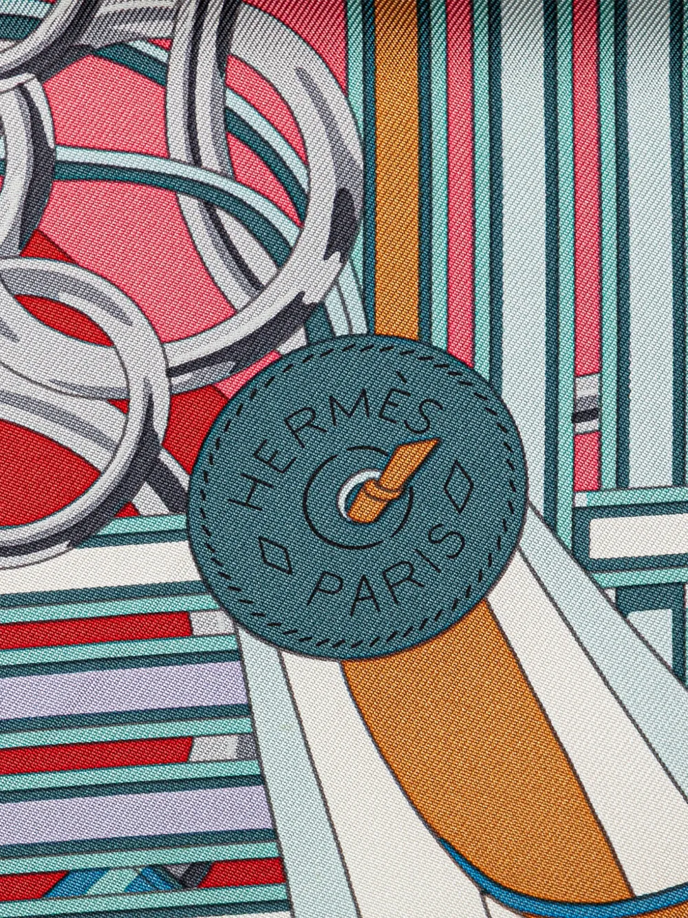 Hermès Pre-Owned 2000-2025 Brides et Gris Gris Silk Scarf scarves | Image 2