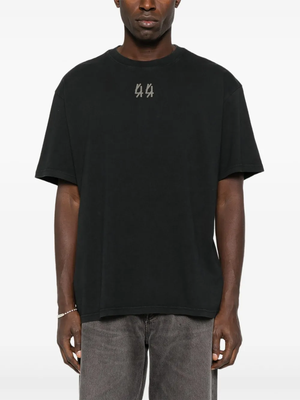 44 Label Group Logo-print T-shirt In Black