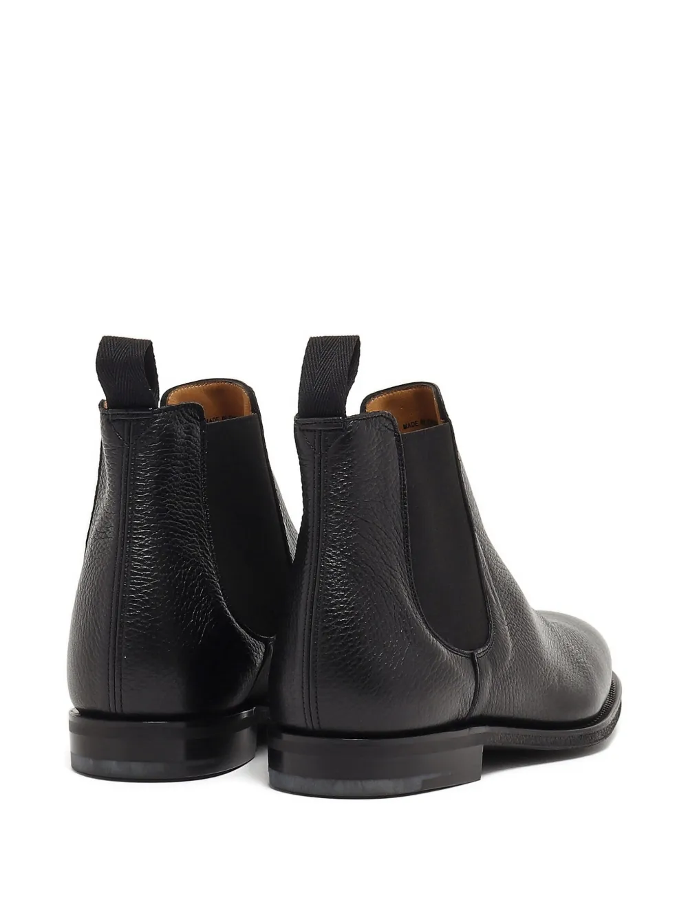 Church's Amberly pebbled-leather Chelsea boots Black