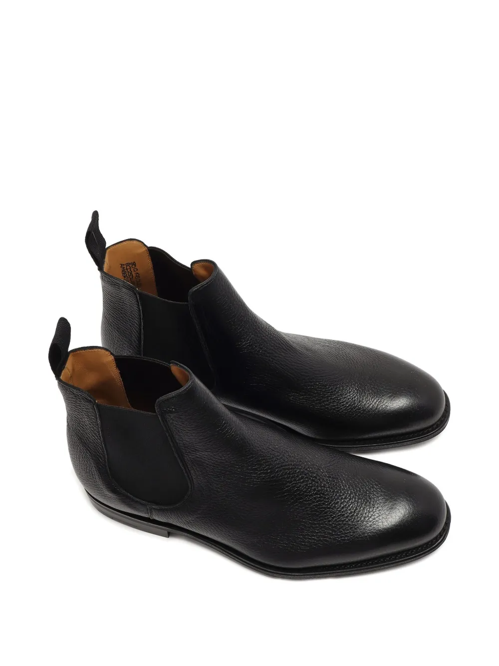Church's Amberly pebbled-leather Chelsea boots Black