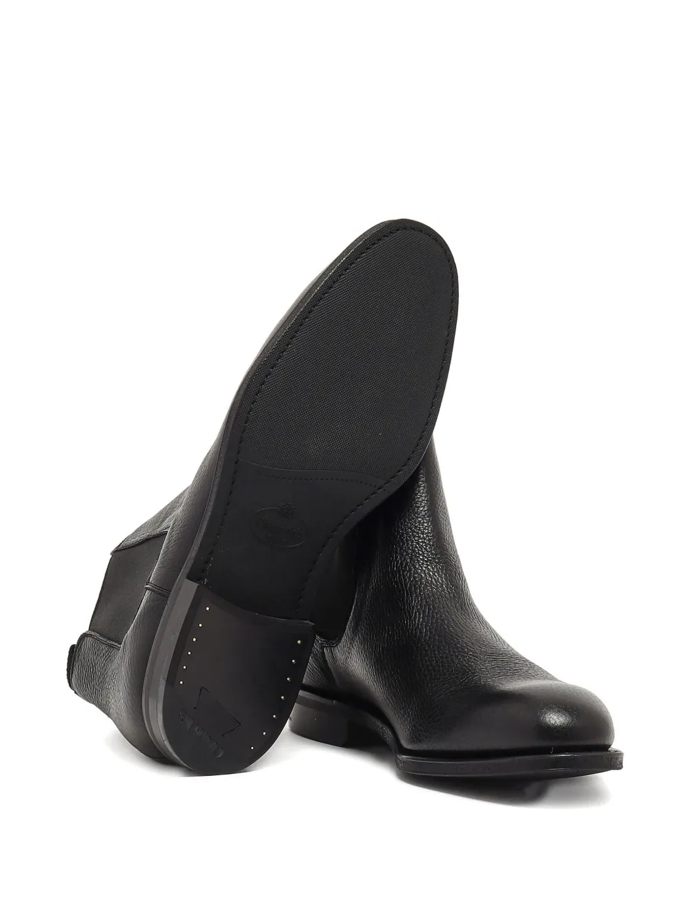 Church's Amberly pebbled-leather Chelsea boots Black