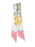 Hermès Pre-Owned 2020-2024 Brides De Gala Love Silk Twilly Scarf scarves - Pink
