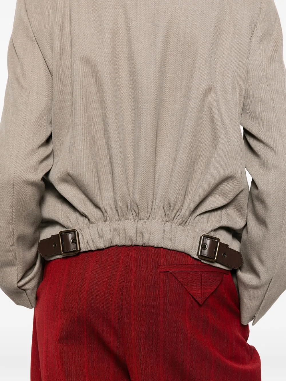 Loewe Single-breasted Wool Blazer In Gray