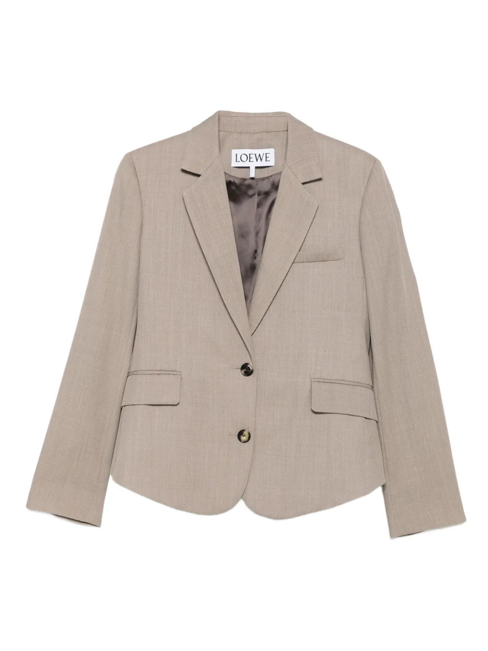 LOEWE single-breasted wool blazer | Neutrals | Image 1