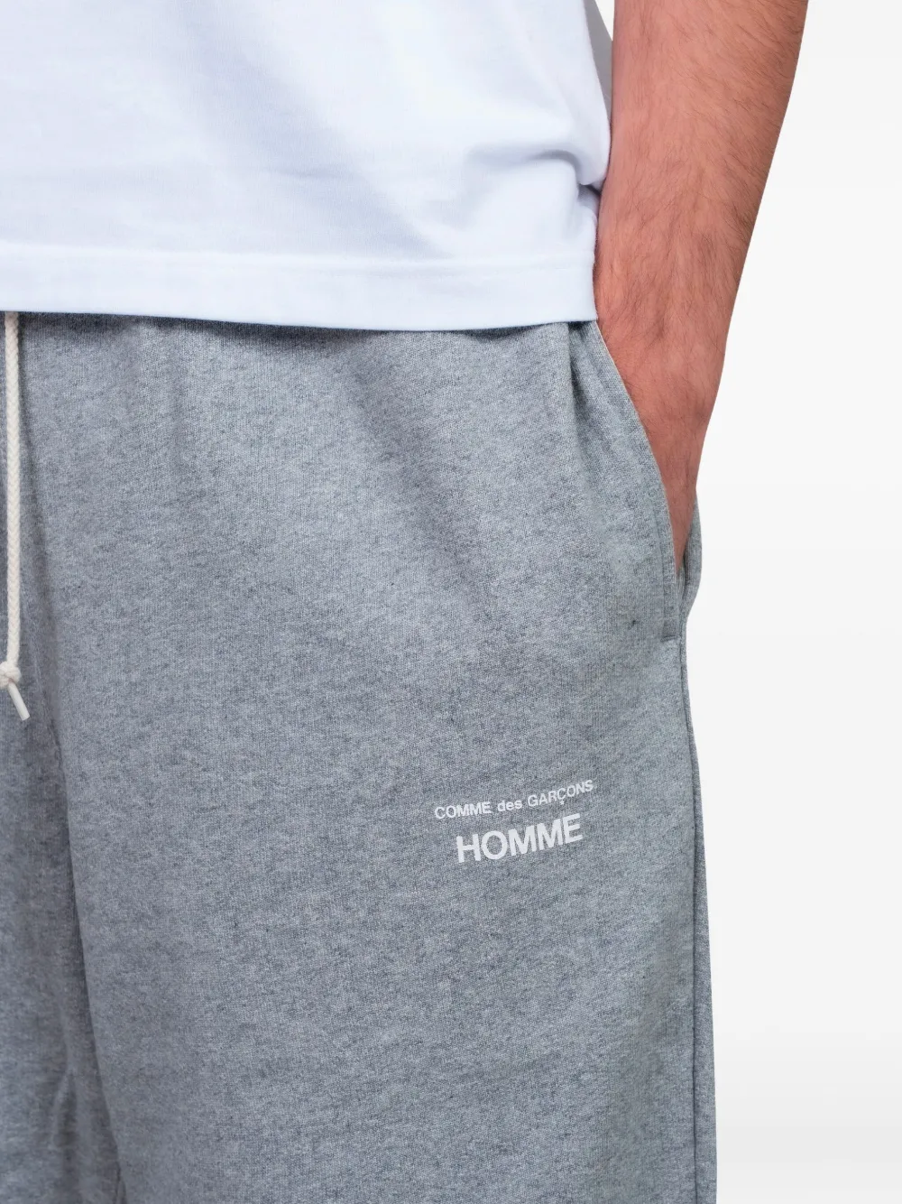 Comme des Garçons Homme Joggingbroek met trekkoord Grijs