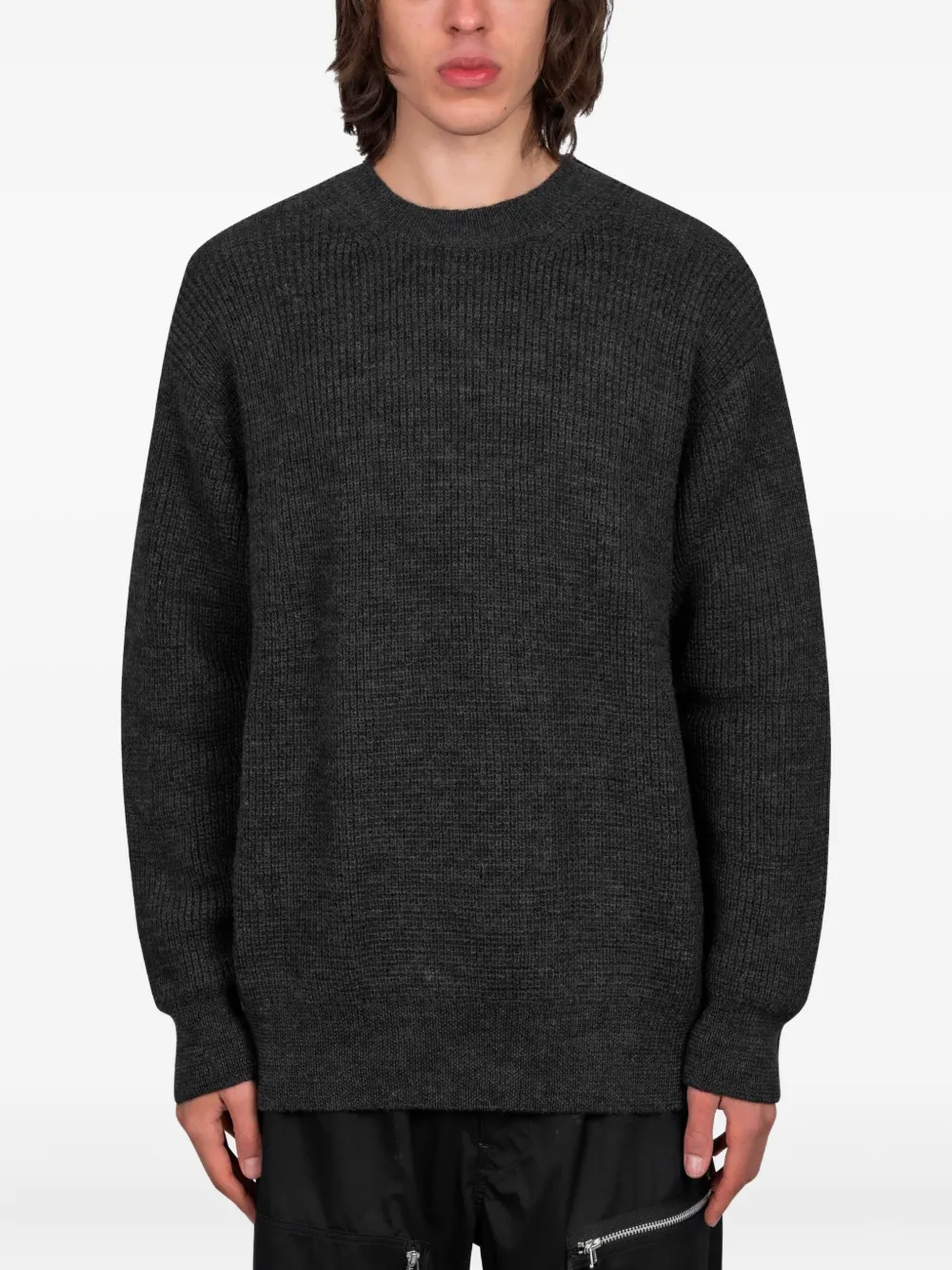 Comme Des Garçons Homme Deux Crewneck Sweater In Gray