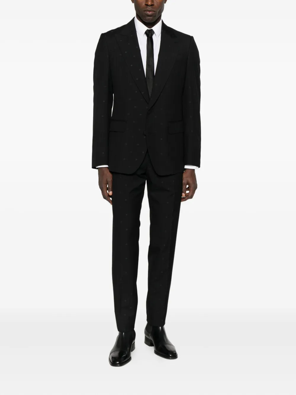 Dolce & Gabbana pinstripe-monogram suit | Single Breasted Suits | Image 2