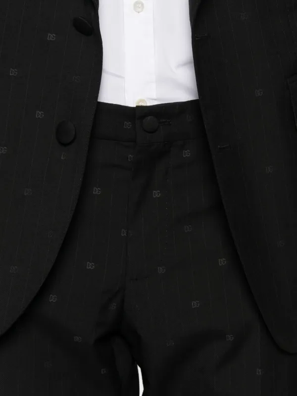 Dolce & Gabbana ストライプ モノグラム スーツ | ブラック | FARFETCH JP