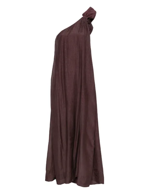 Mes Demoiselles rose-embellished one-shoulder dress