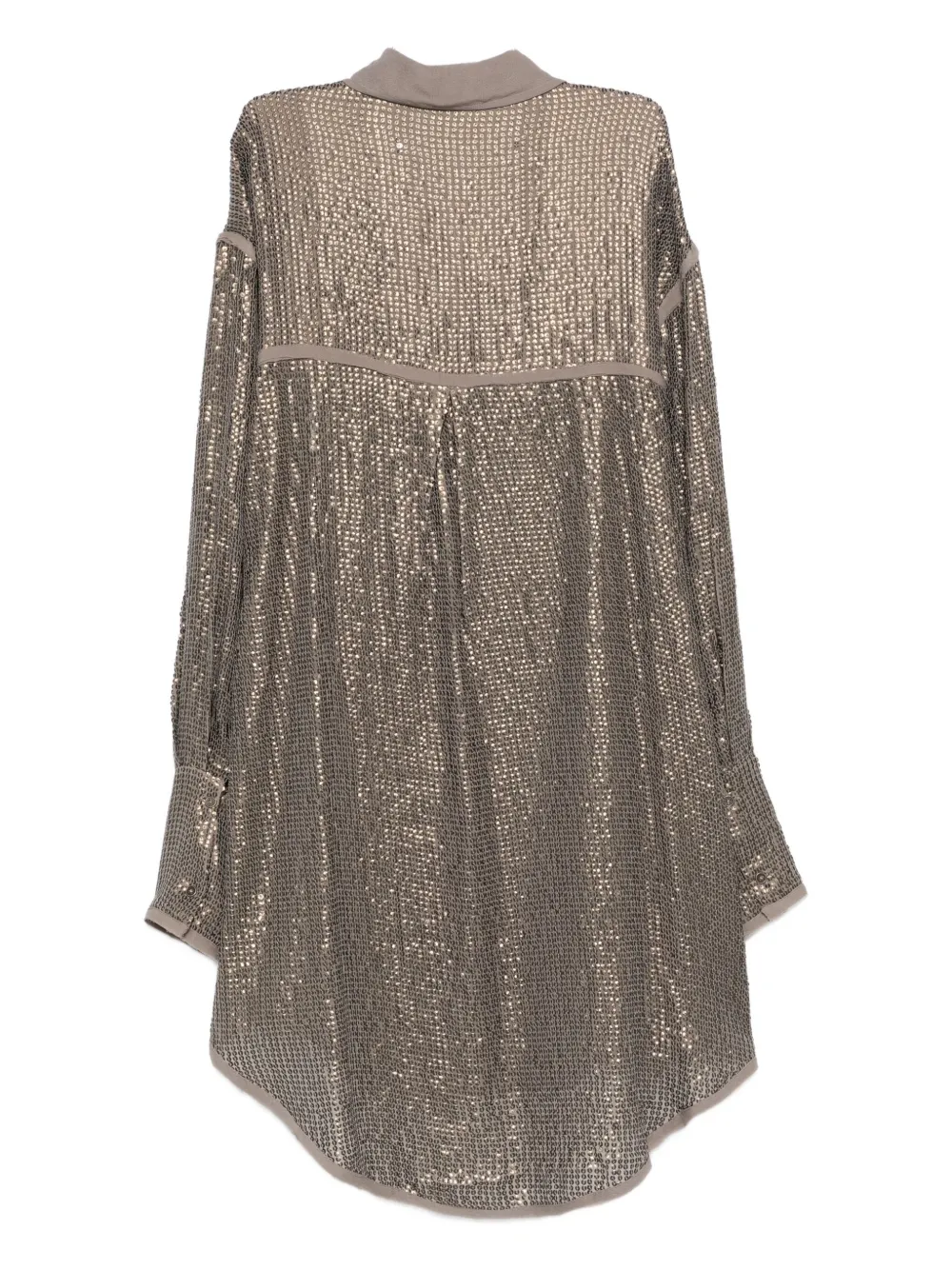 Mes Demoiselles sequin-embellished long-sleeve shirt - Bruin