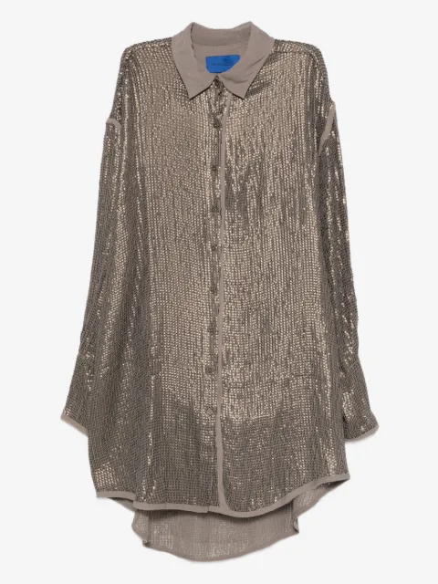 Mes Demoiselles sequin-embellished long-sleeve shirt
