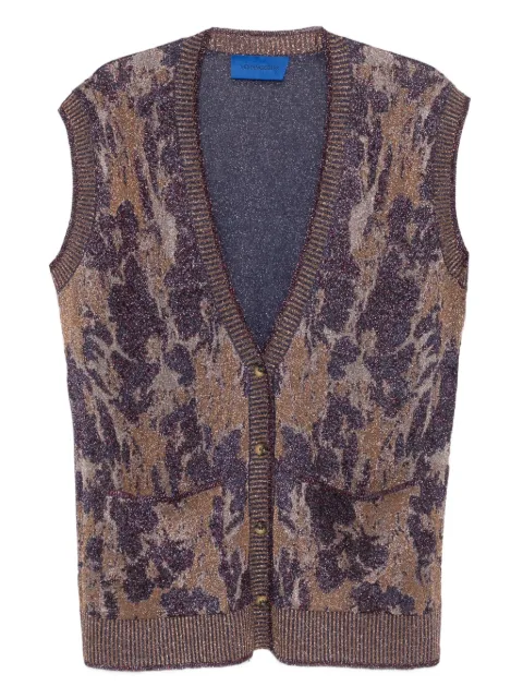 Mes Demoiselles floral-pattern sleeveless cardigan