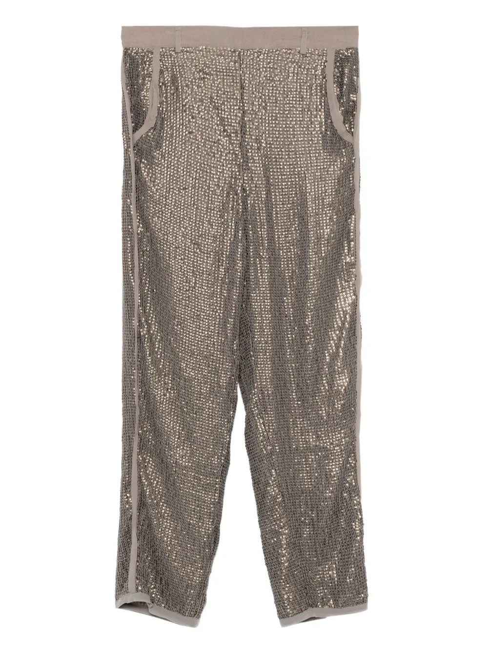 Mes Demoiselles sequin-embellished trousers | Green | Image 1