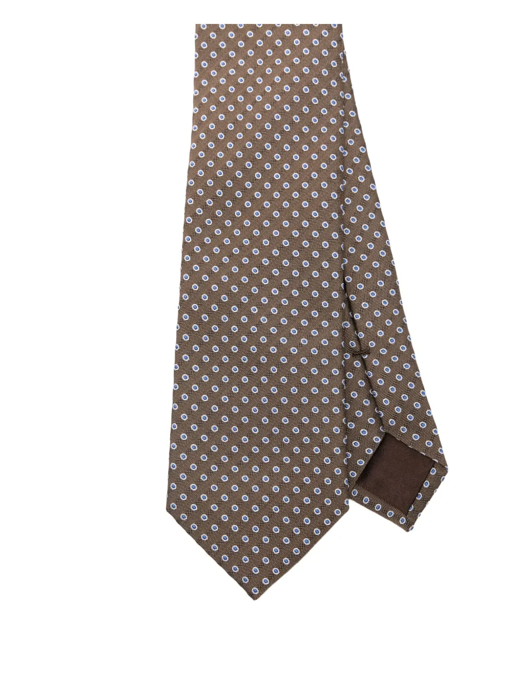 Giorgio Armani Floral-pattern Tie In Brown