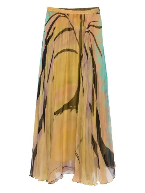 Mes Demoiselles abstract-print pleated skirt