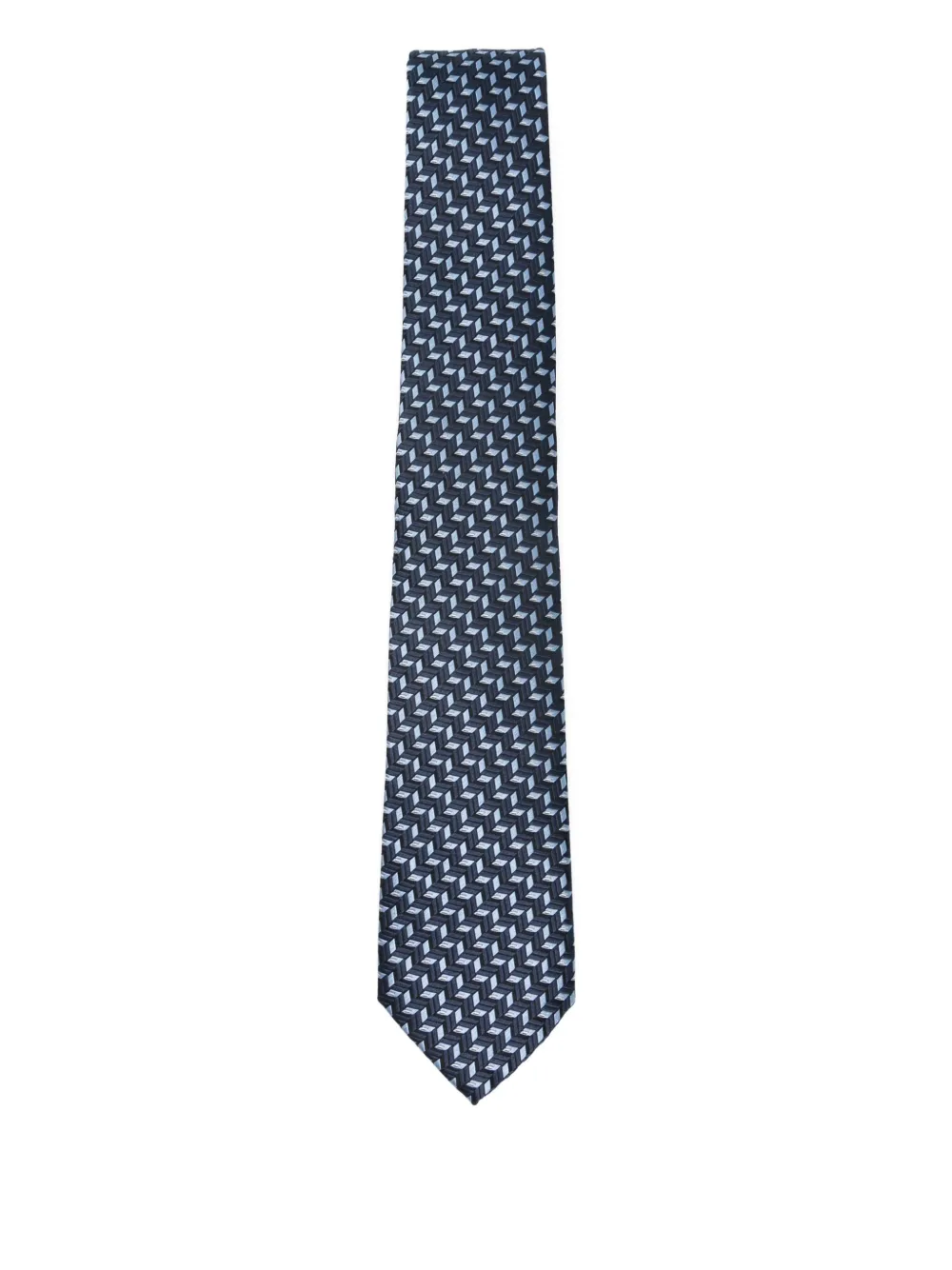 Giorgio Armani geometric-pattern tie | Blue | Image 1
