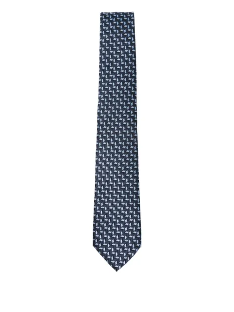 Giorgio Armani geometric-pattern tie
