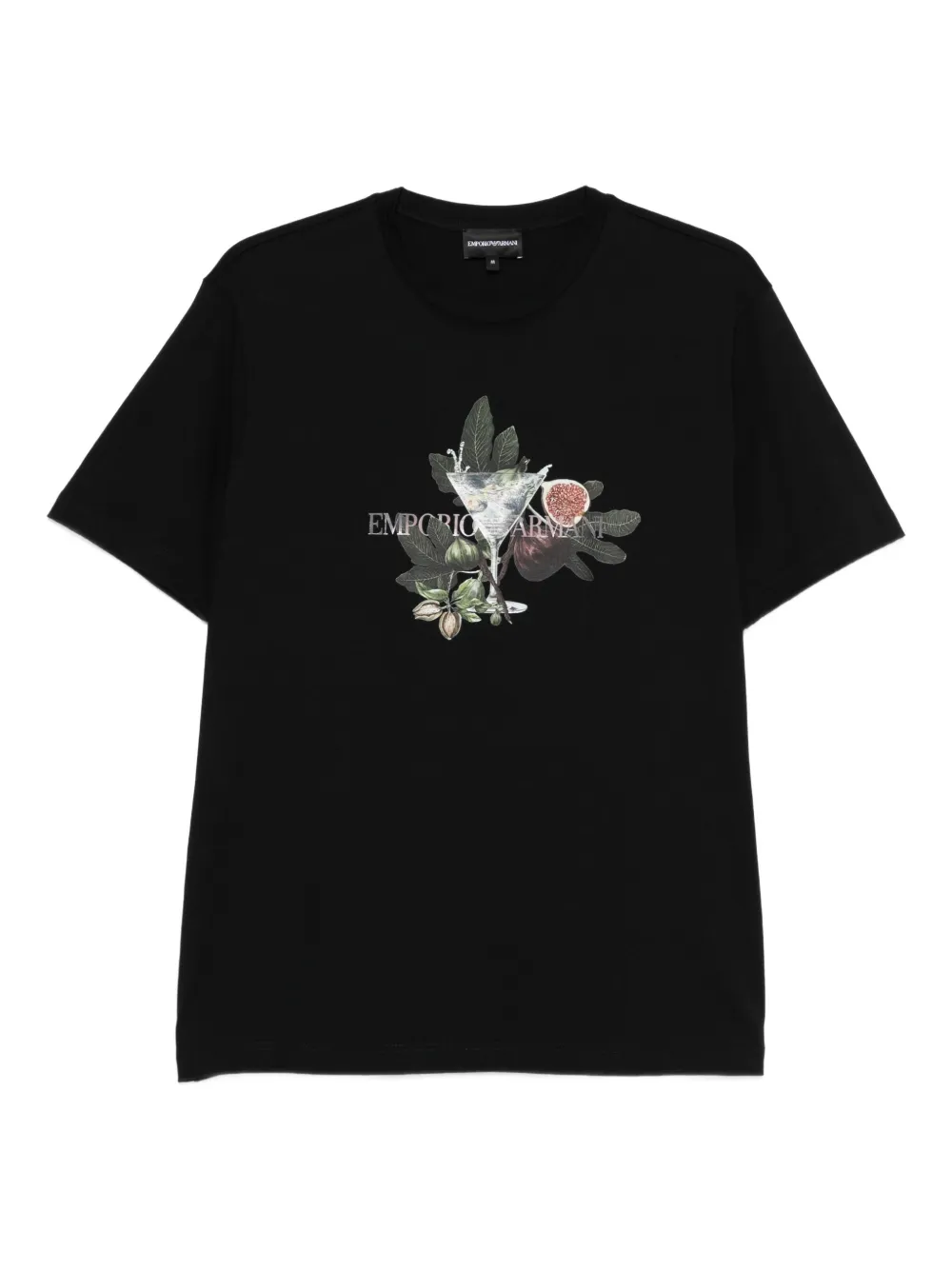 Emporio Armani graphic-print t-shirt | Black | Image 1