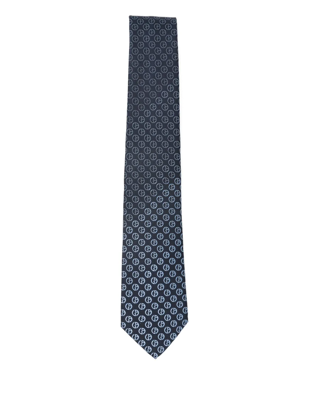 Giorgio Armani monogram-jacquard tie | Blue | Image 1