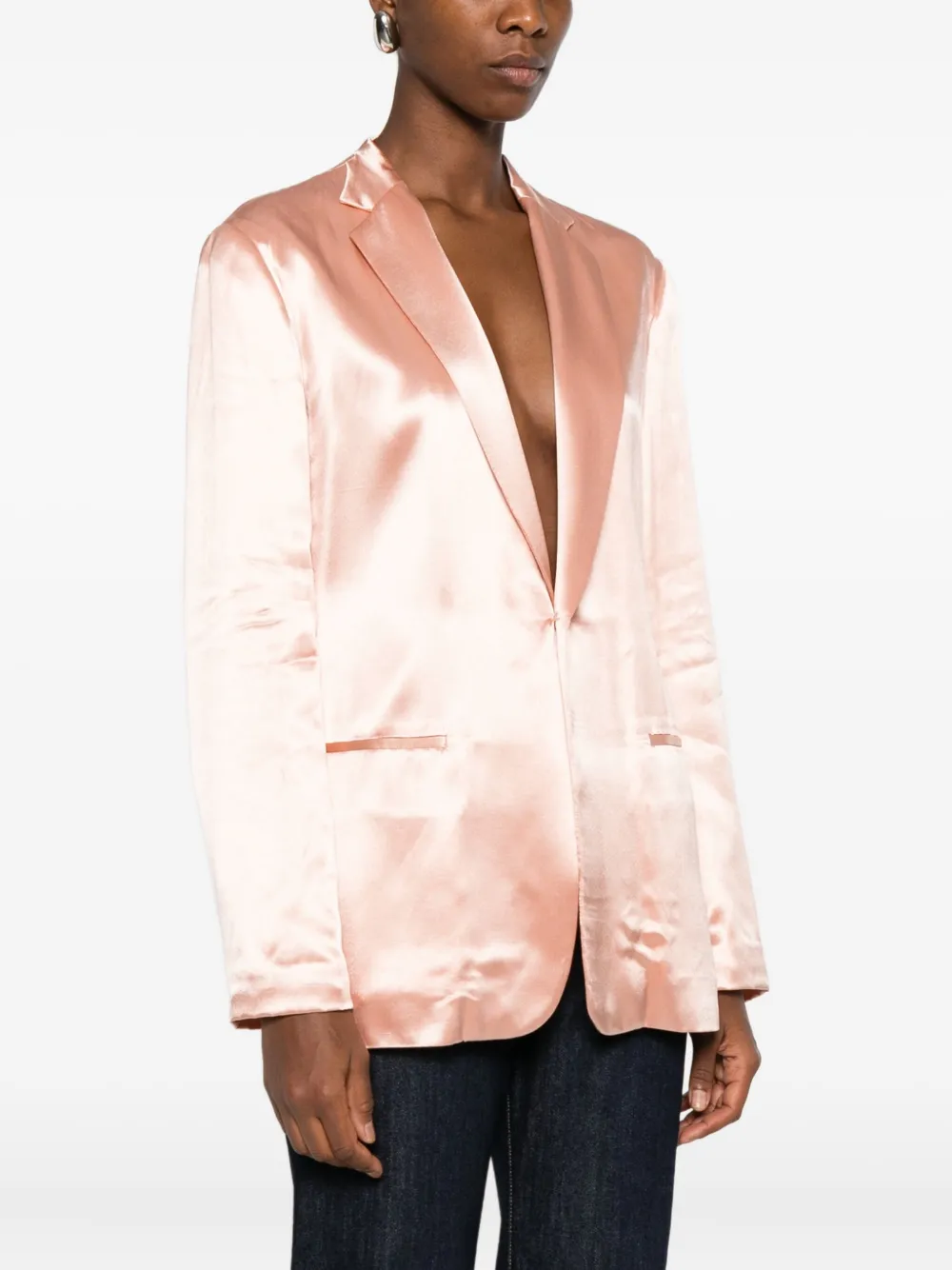 Alberta Ferretti satin single-breasted blazer | Blazers | Image 2
