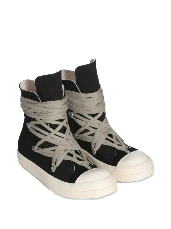 Rick Owens DRKSHDW lace-up high-top Trainers | Black | FARFETCH