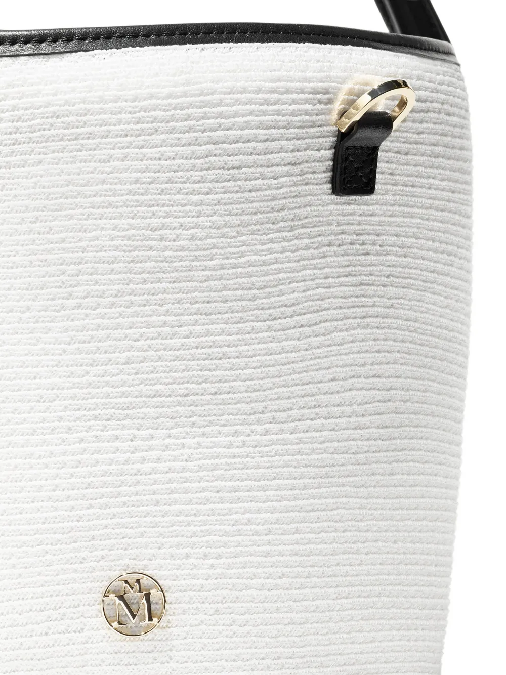 Maison Michel Sharon Hemp Bucket Bag In White