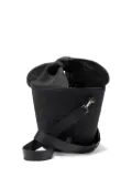 Maison Michel Barbara bow-detail straw bucket bag - Black