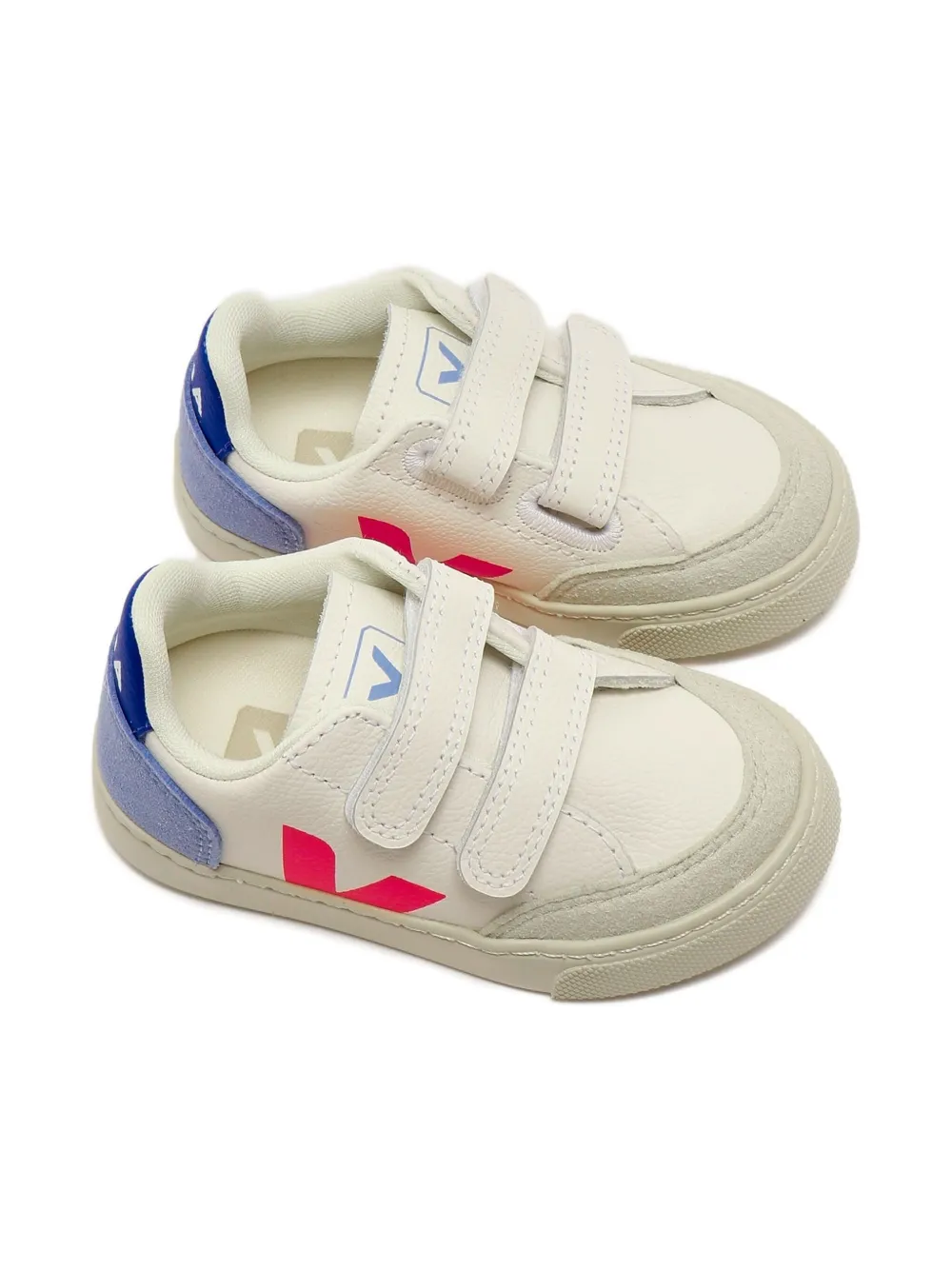 VEJA Kids V-12 logo-print sneakers White