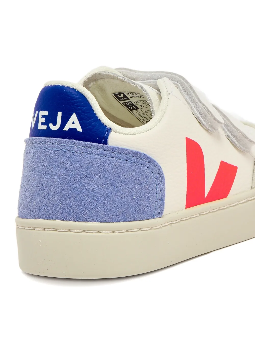 VEJA Kids V-12 logo-print sneakers White