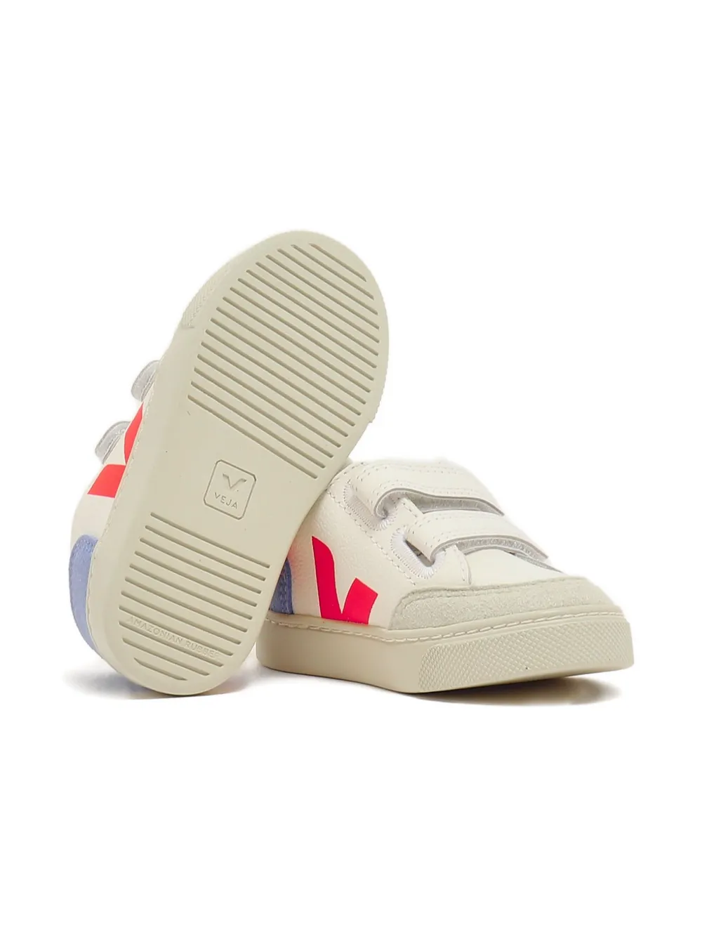 VEJA Kids V-12 logo-print sneakers White