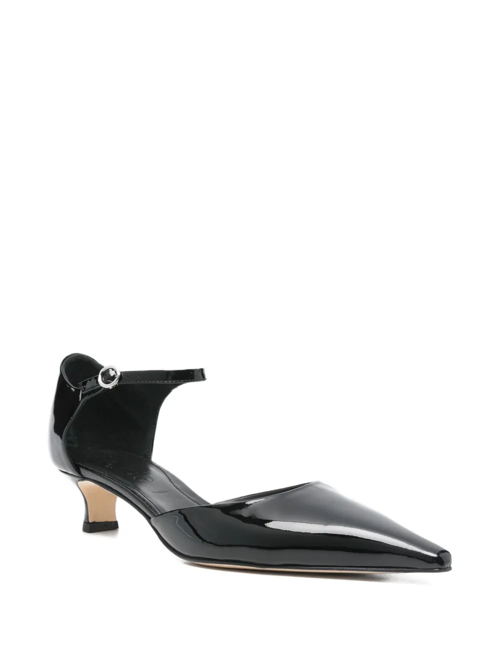 Aeyde 35mm Tillie Leather Pumps In Black