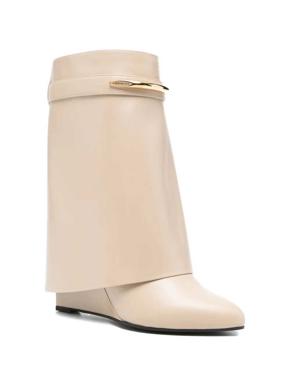 Givenchy shark heel ankle boot Beige