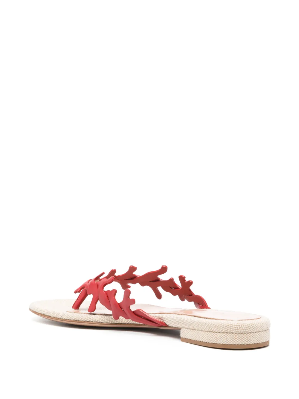 Gianvito Rossi Ocean thong-strap flat sandals Rood