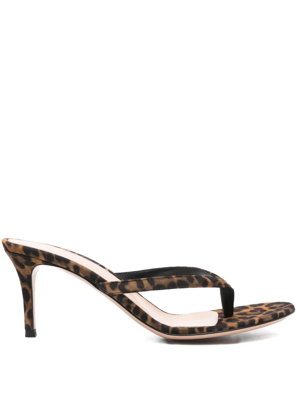 Gianvito Rossi Calypso leopard-print sandals Bruin