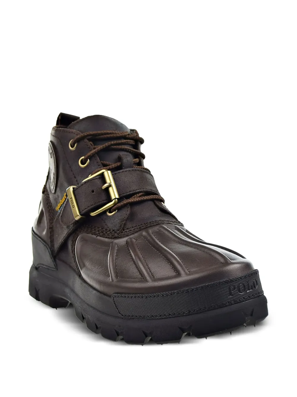 Polo Ralph Lauren leather buckle hi-tops Brown
