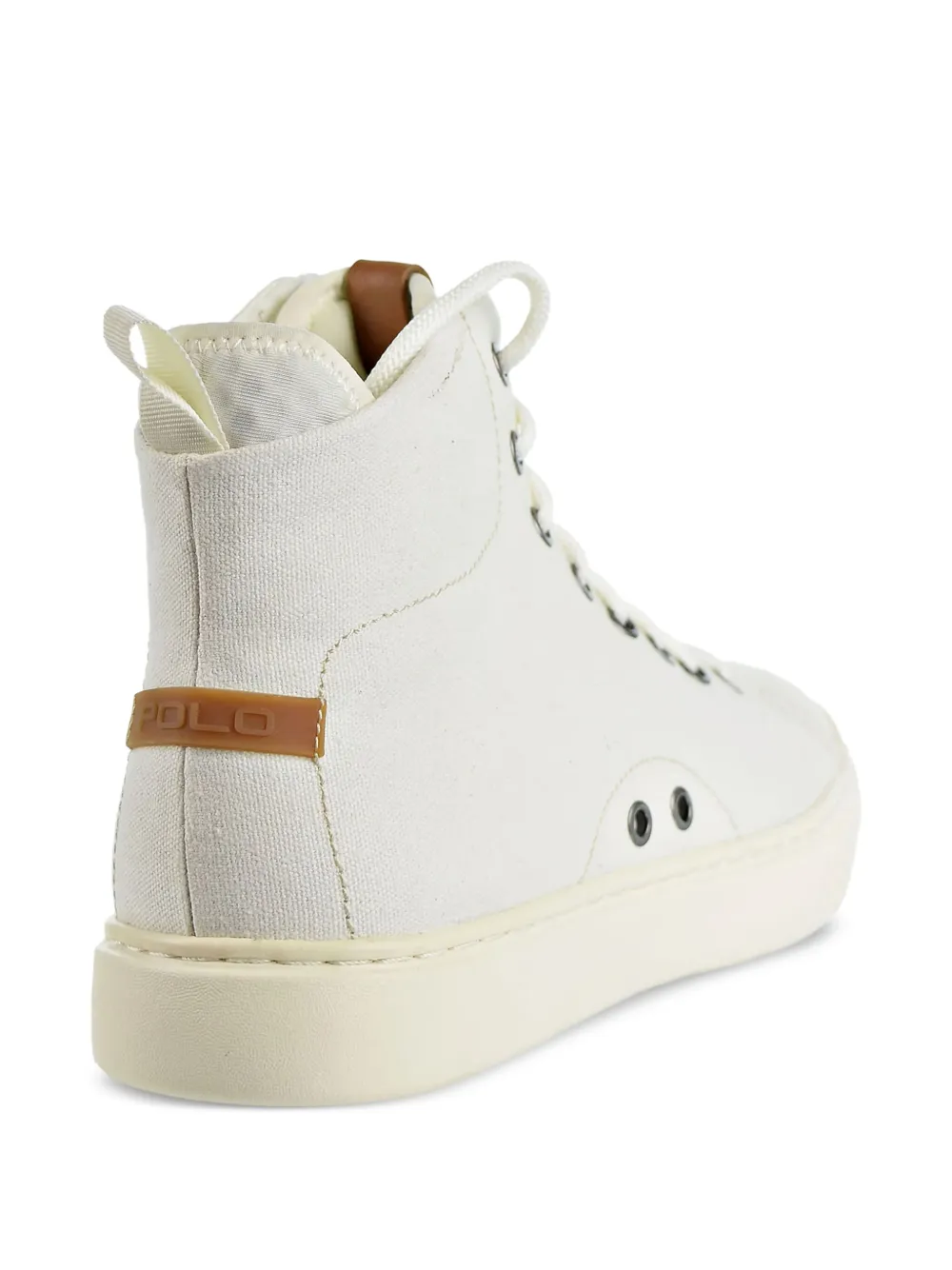 Polo Ralph Lauren canvas high-top trainers White